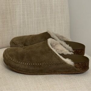 Jenni Kayne Shearling-Lined Moc Clog Size 38 EU/Size 8 US Made In Italy